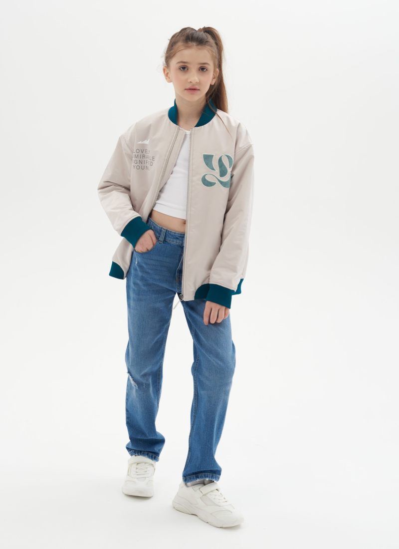 Бомбер на подкладке L.A.D.Y Nikasport, LADY28-G33-WHT/SND, цвет белый песок