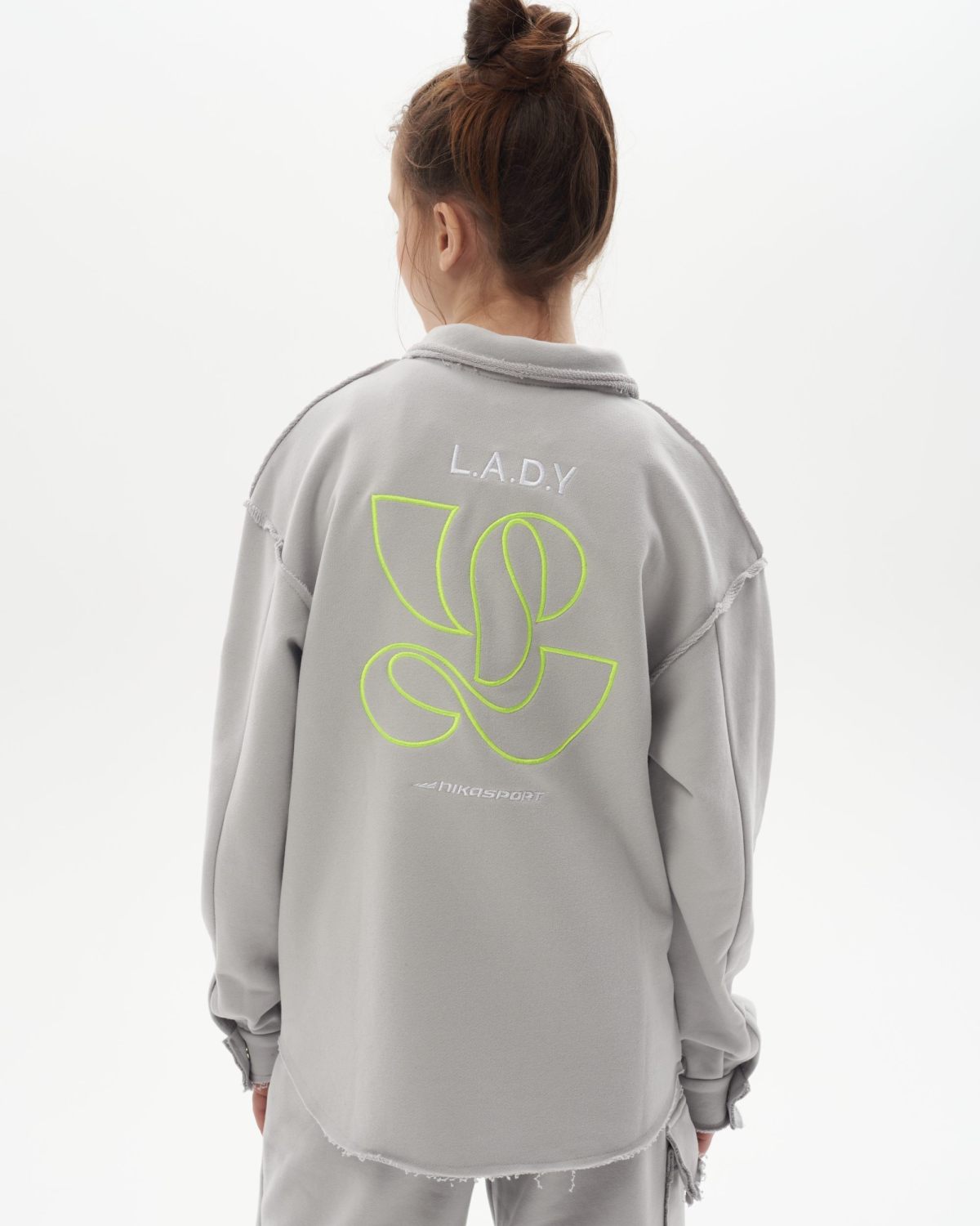 Рубашка с длинным рукавом L.A.D.Y Nikasport, G7LDY51-GRY, цвет серый