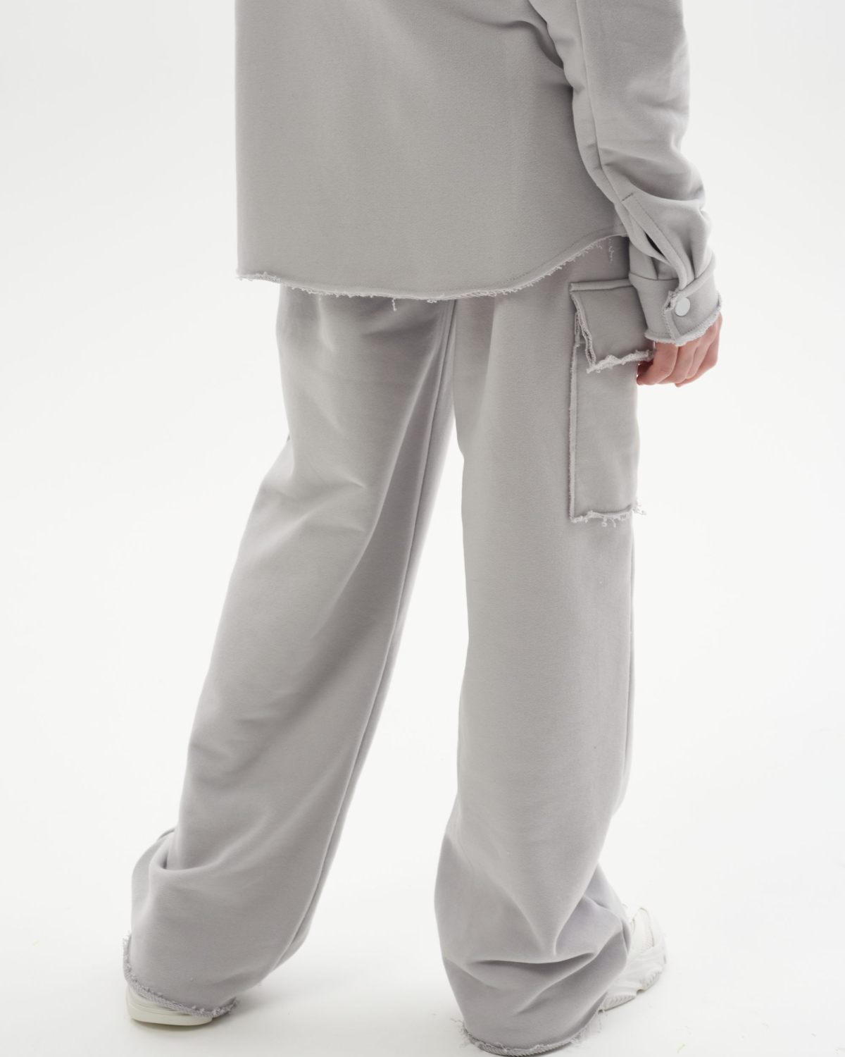 Брюки широкие с накладным карманом L.A.D.Y. Nikasport, LADY54-G11-GRY, цвет серый