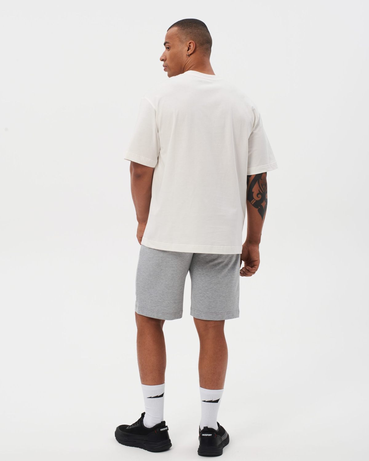 Футболка Oversize Black & White Nikasport, BW12-M11-WHT, цвет белый