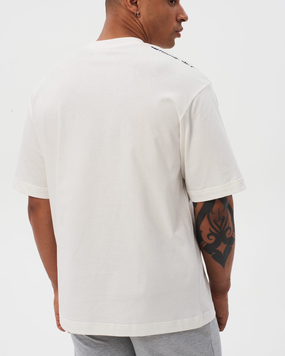 Футболка Oversize Black & White Nikasport, BW12-M11-WHT, цвет белый