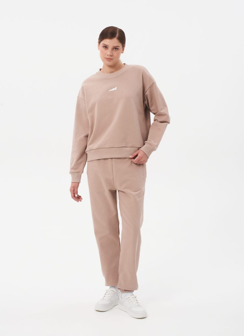 Свитшот Classic Nikasport, W5CL33-BGE/KL, цвет бежевый с контрастным логотипом