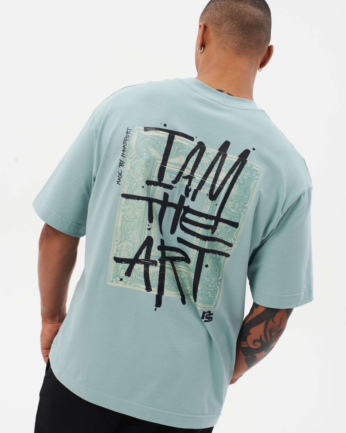 Футболка Oversize I’m the art Nikasport, M4ITA43-MNT, цвет мятный