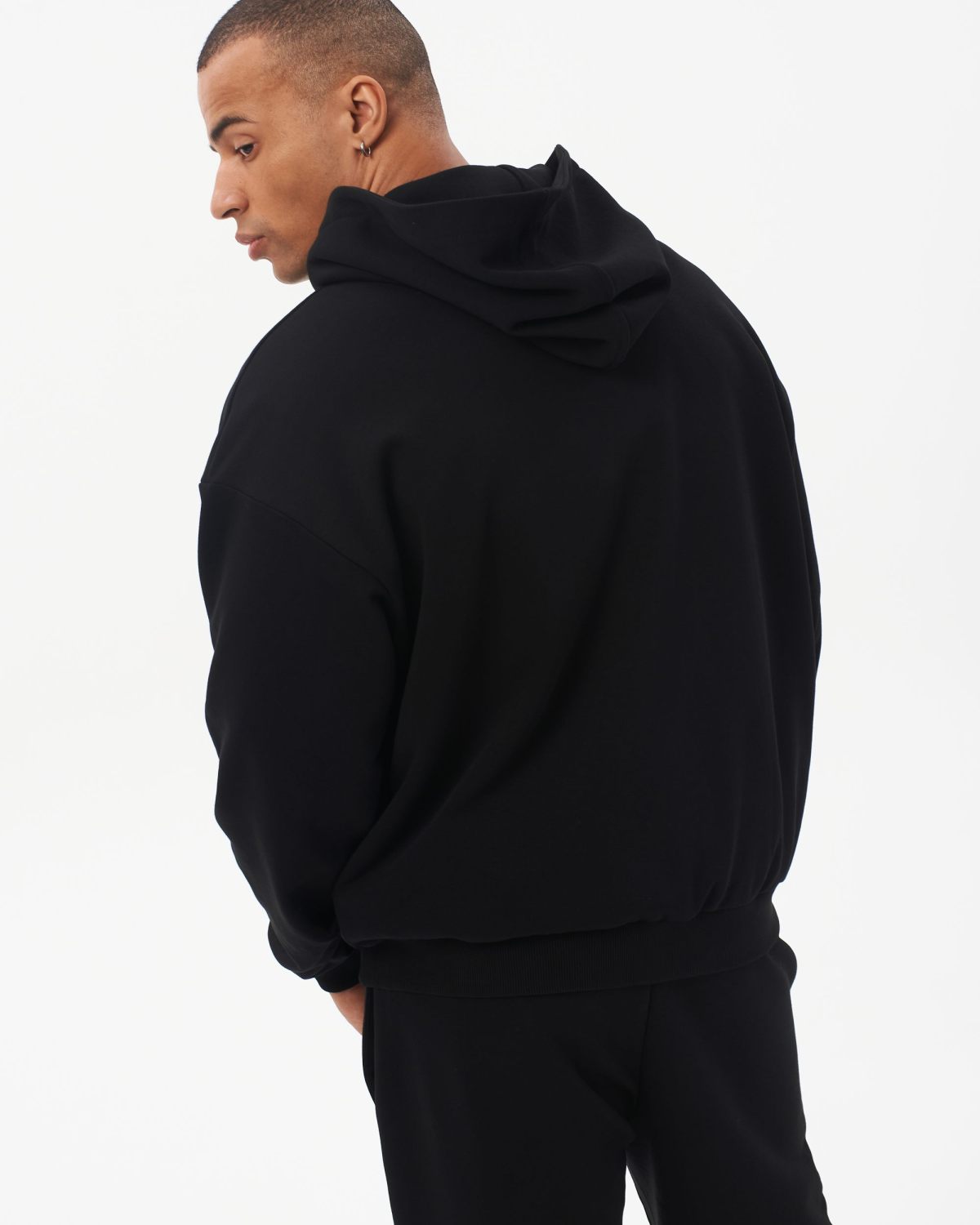 Худи на молнии I'm the Art Nikasport, M4ITA34-BLK, цвет черный