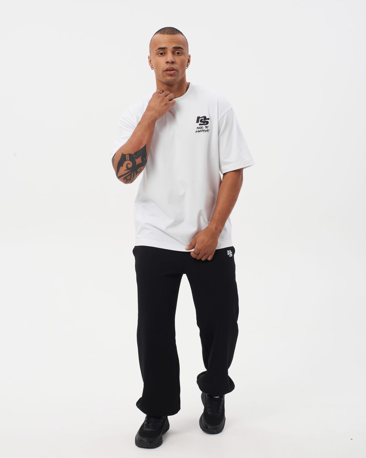 Футболка Oversize I’m the art Nikasport, M4ITA43-WHT, цвет белый