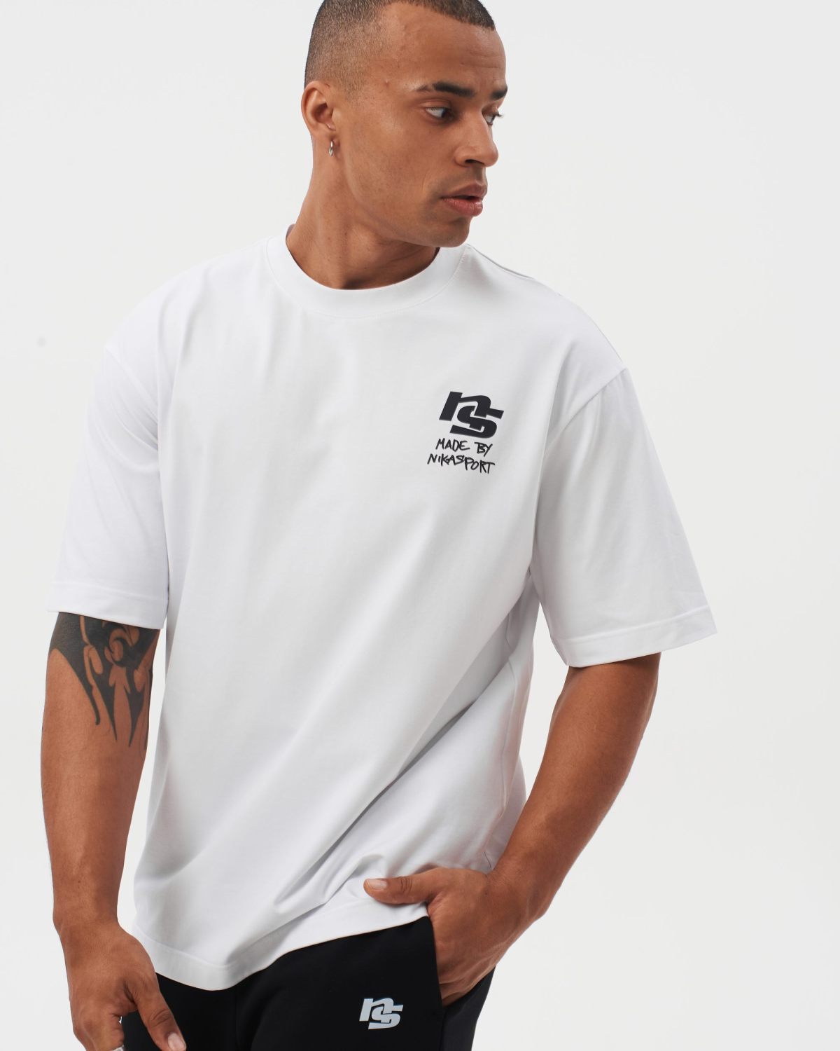 Футболка Oversize I’m the art Nikasport, M4ITA43-WHT, цвет белый