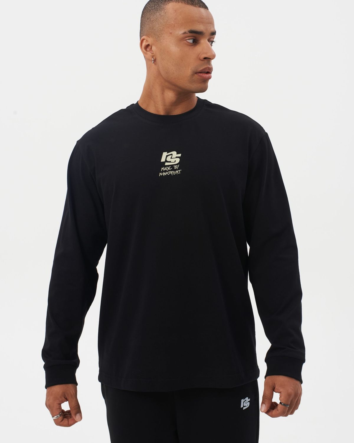 Лонгслив I’m the art Nikasport, M4ITA44-BLK, цвет черный