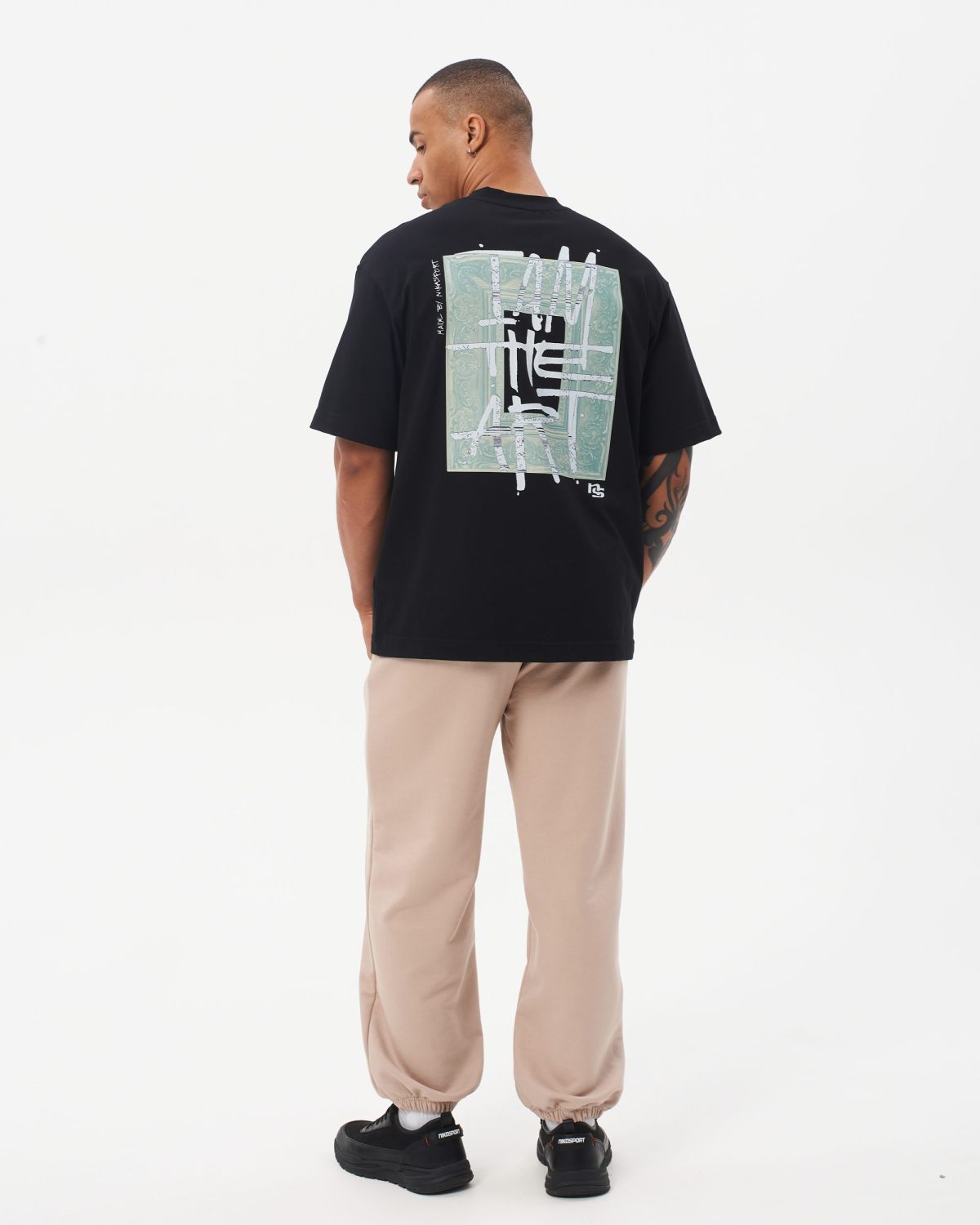 Футболка Oversize I’m the art Nikasport, M4ITA43-BLK, цвет черный