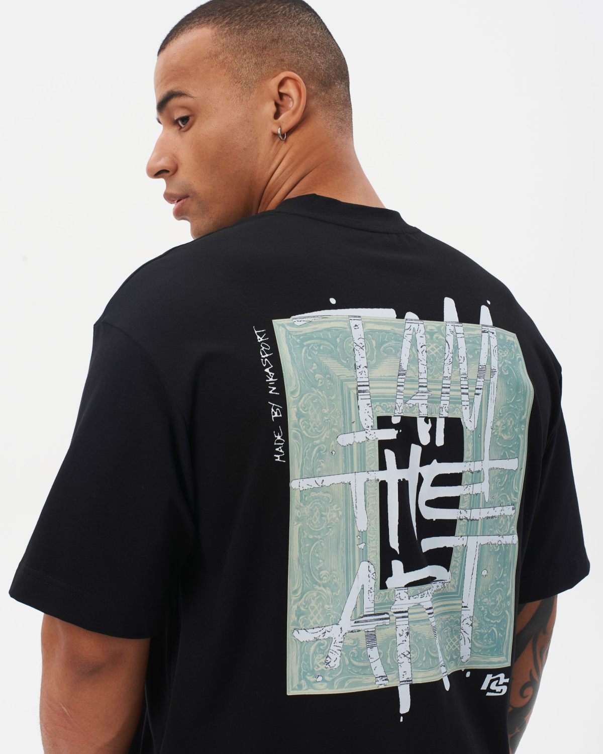 Футболка Oversize I’m the art Nikasport, M4ITA43-BLK, цвет черный