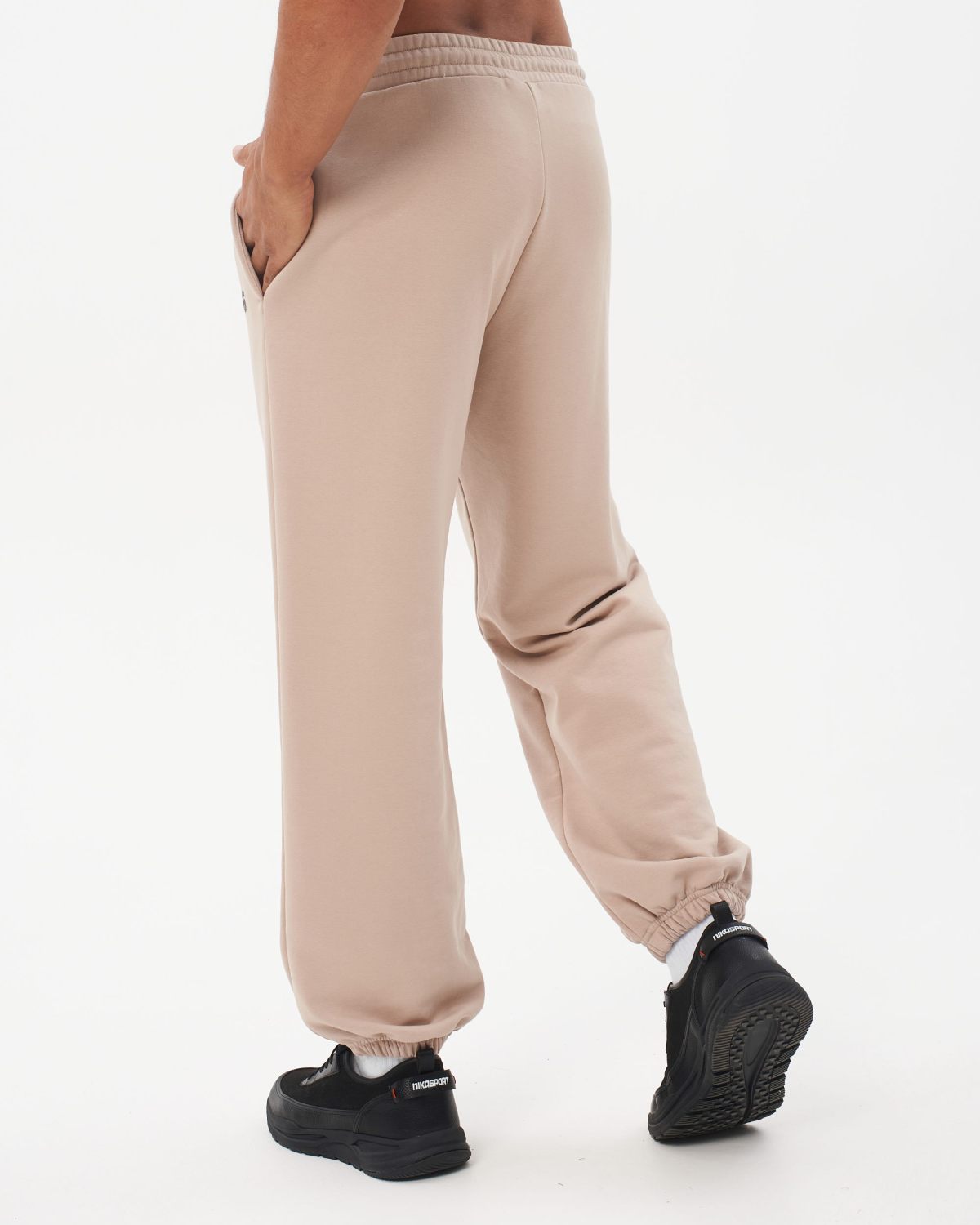 Брюки джоггеры широкие I’m the art Nikasport, M4ITA83-CAP, цвет капучино