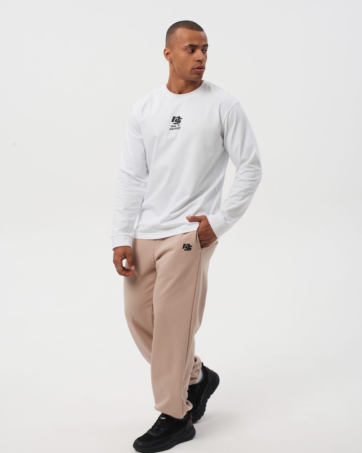 Лонгслив I’m the art Nikasport, M4ITA44-WHT, цвет белый