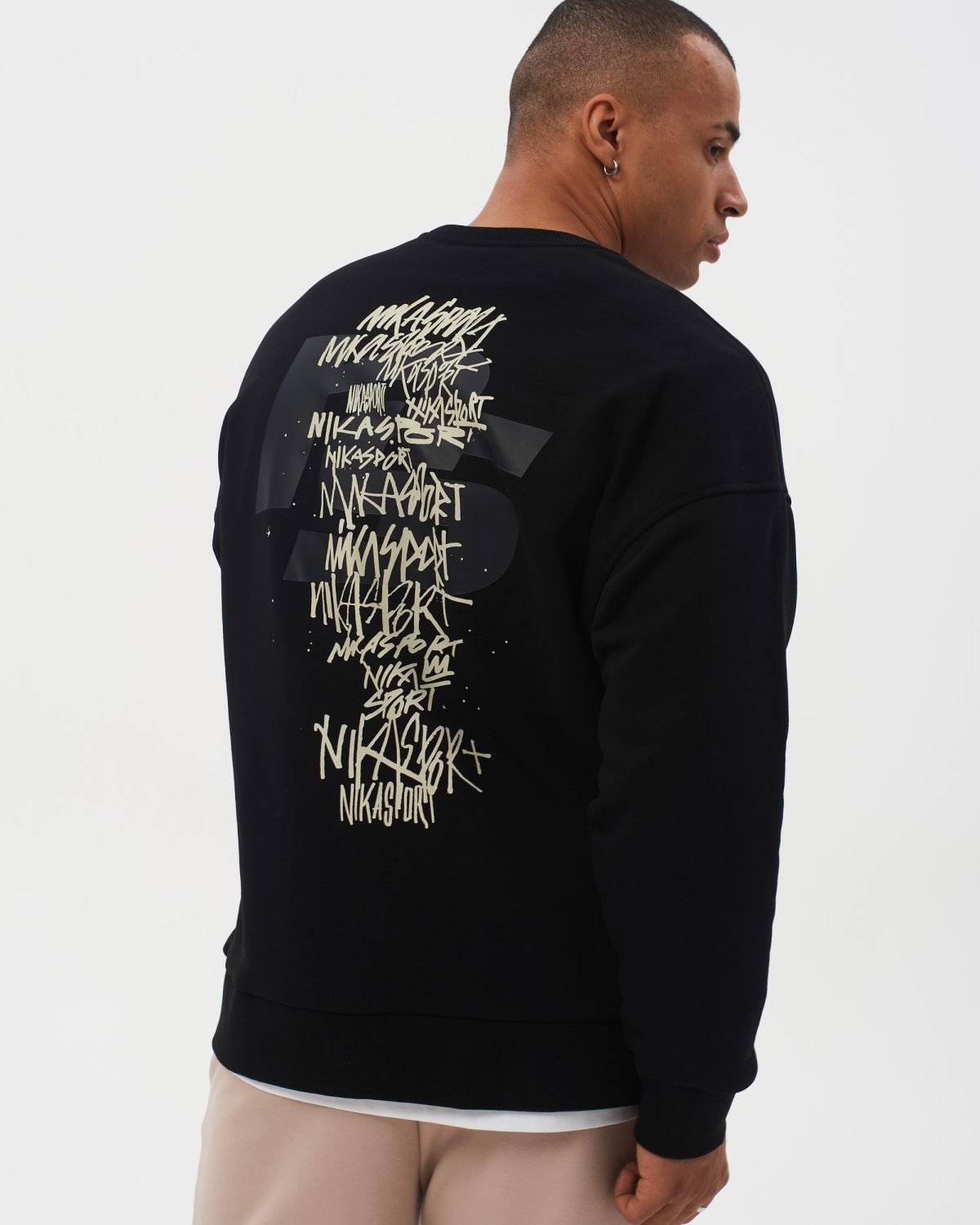 Свитшот I’m the art Nikasport, M4ITA33-BLK, цвет черный