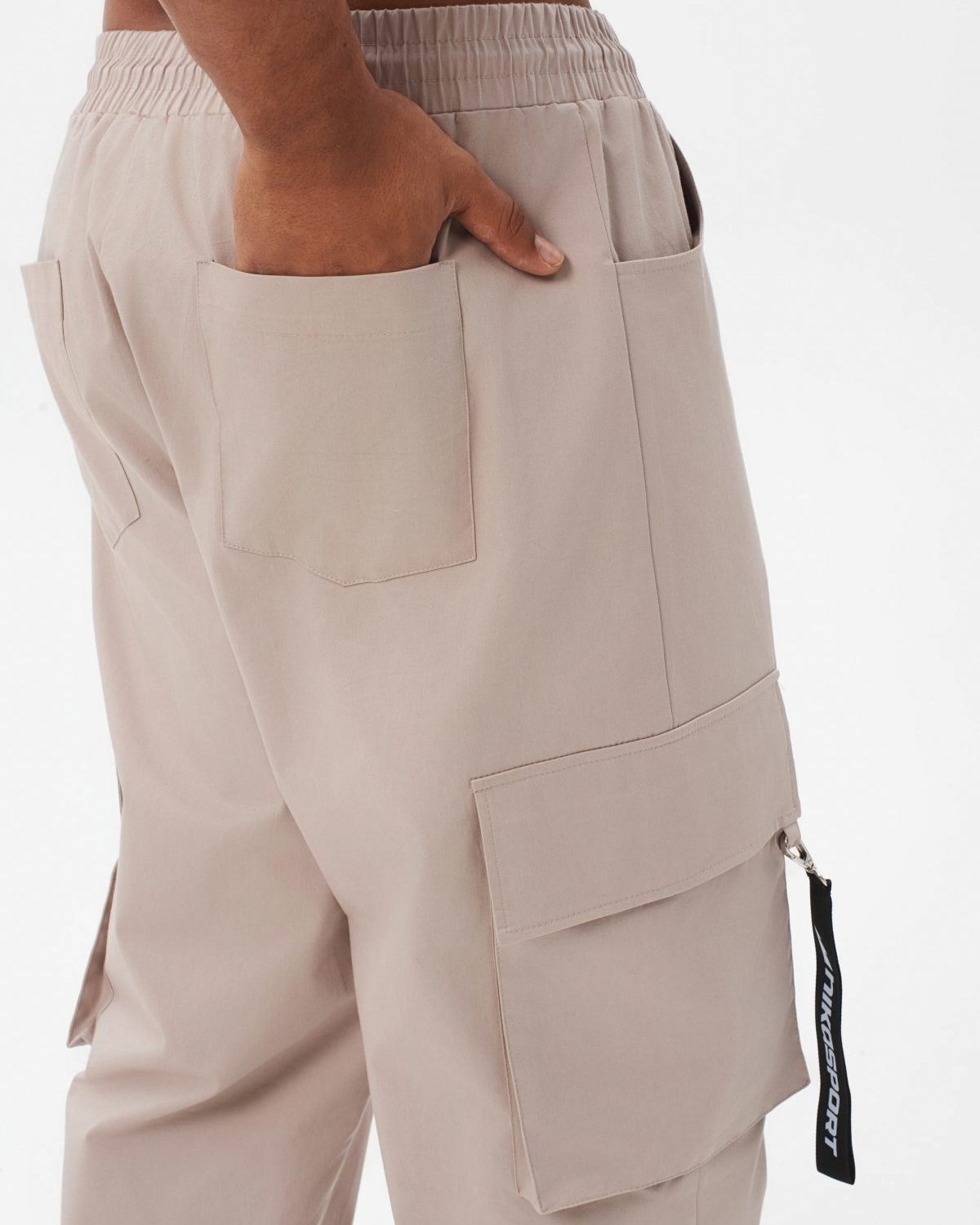 Брюки карго I’m the art Nikasport, M4ITA89-LGT/BGE, цвет светло-бежевый