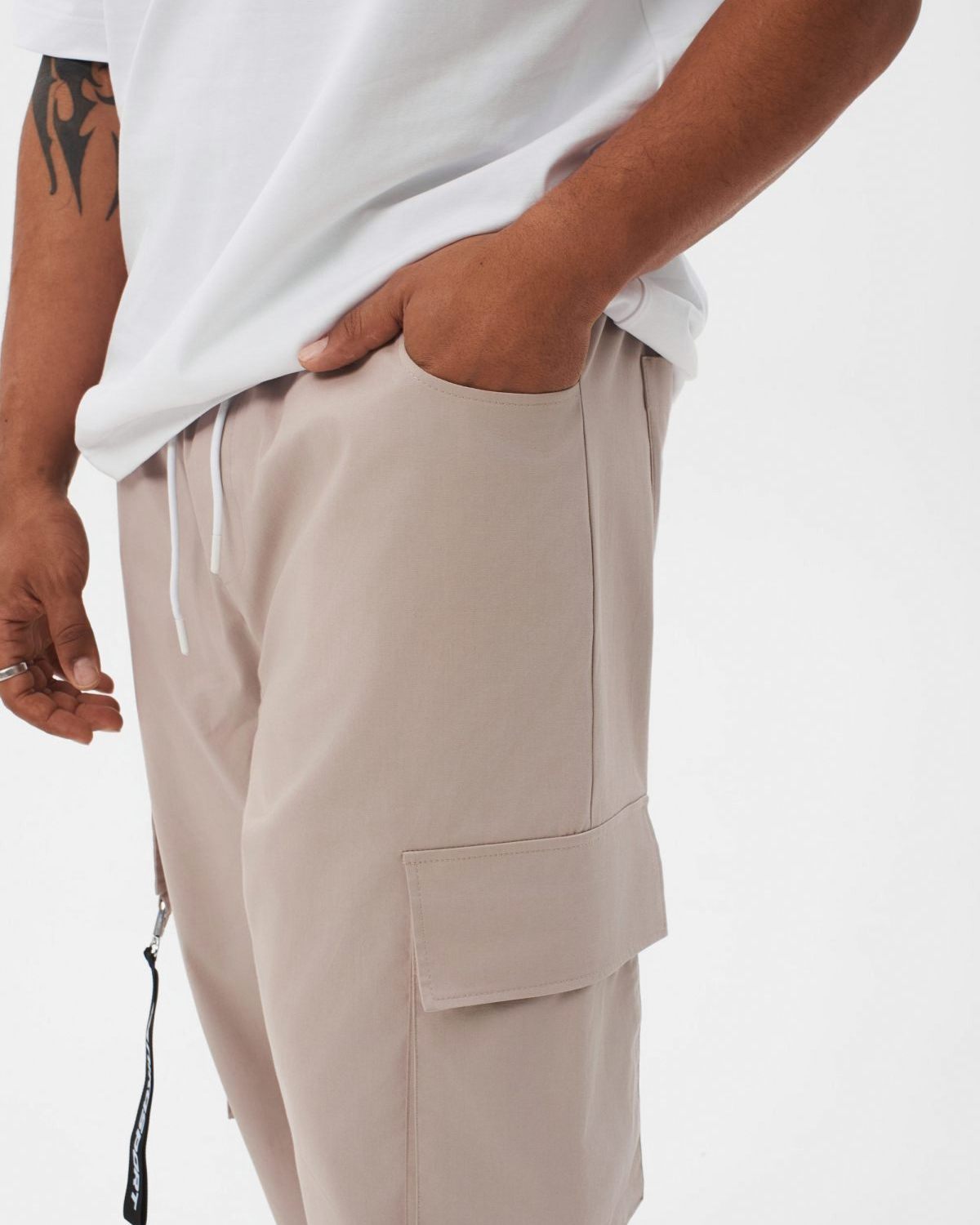 Брюки карго I’m the art Nikasport, M4ITA89-LGT/BGE, цвет светло-бежевый