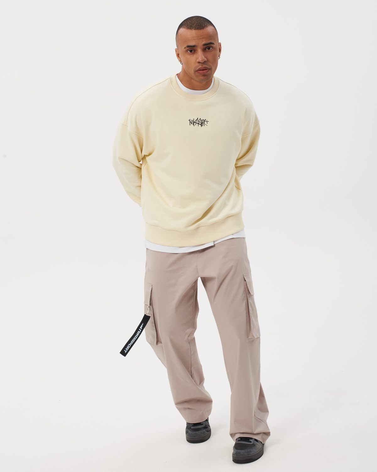 Свитшот I’m the art Nikasport, M4ITA33-VAN, цвет ваниль