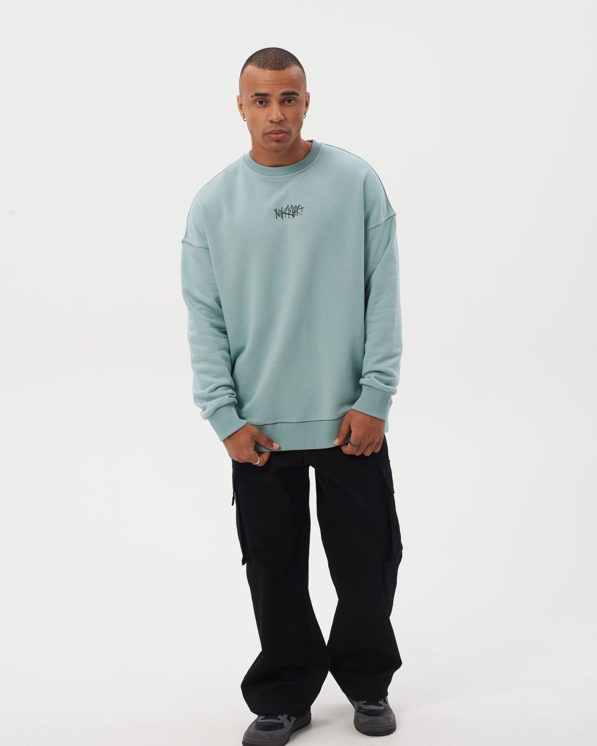 Свитшот I’m the art Nikasport, M4ITA33-MNT, цвет мятный