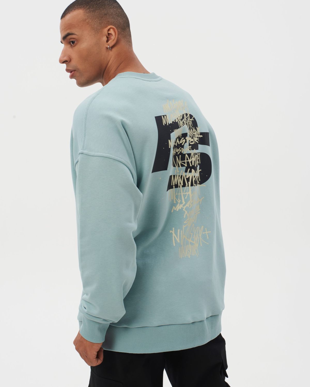 Свитшот I’m the art Nikasport, M4ITA33-MNT, цвет мятный