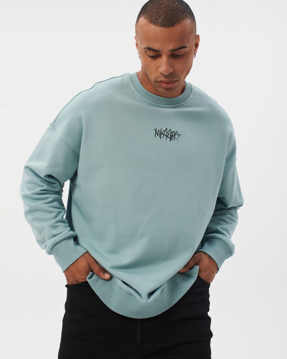 Свитшот I’m the art Nikasport, M4ITA33-MNT, цвет мятный