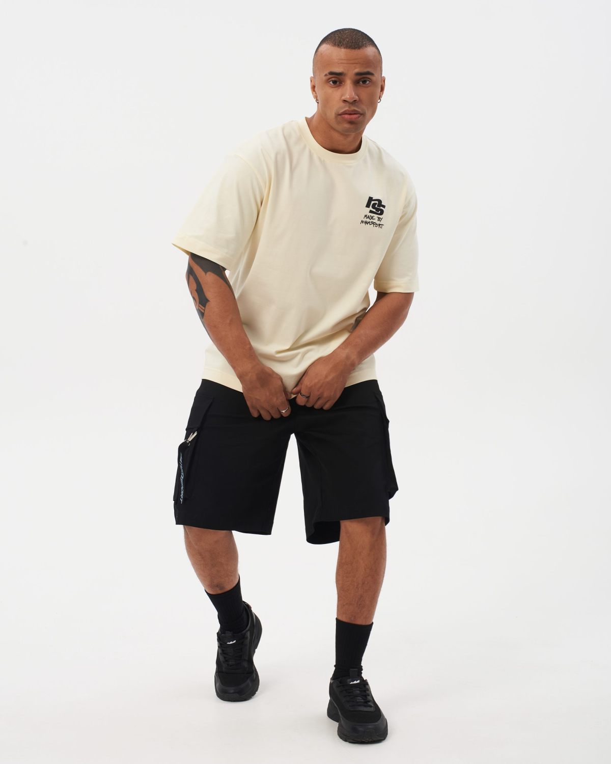 Футболка Oversize I’m the art Nikasport, M4ITA43-VAN, цвет ваниль