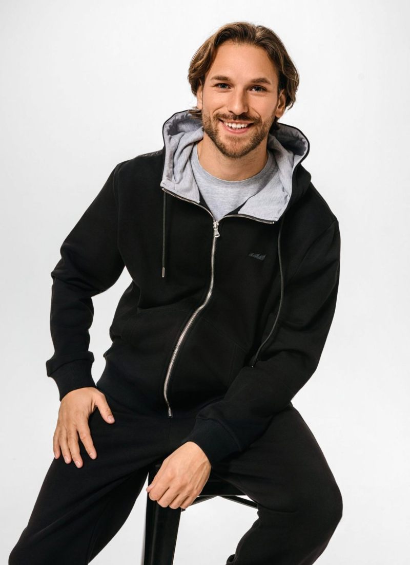 Худи на молнии Classic Nikasport, CL25-M11-BLK, цвет черный