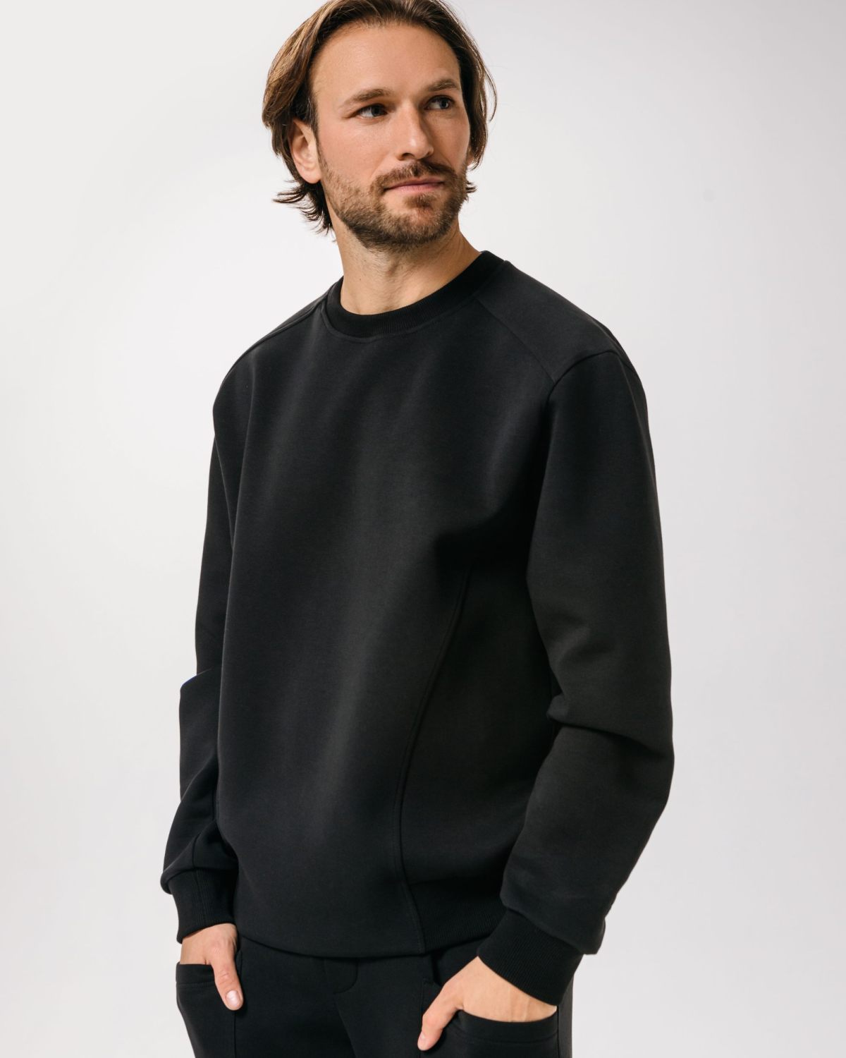 Свитшот Pure Nikasport, CL24-M22-BLK, цвет черный