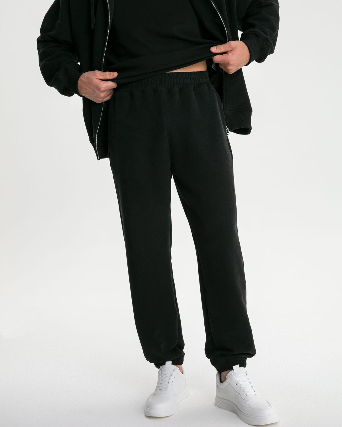 Брюки джоггеры Classic + Nikasport, M5CLP83-BLK, цвет черный