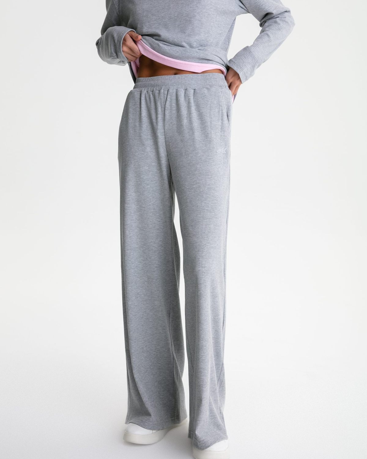 Брюки широкие Softwear Nikasport, W4SFW84-GRY/MLG, цвет серый меланж