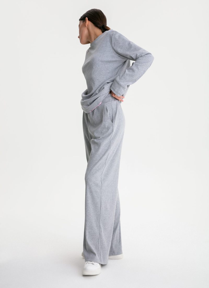 Брюки широкие Softwear Nikasport, W4SFW84-GRY/MLG, цвет серый меланж