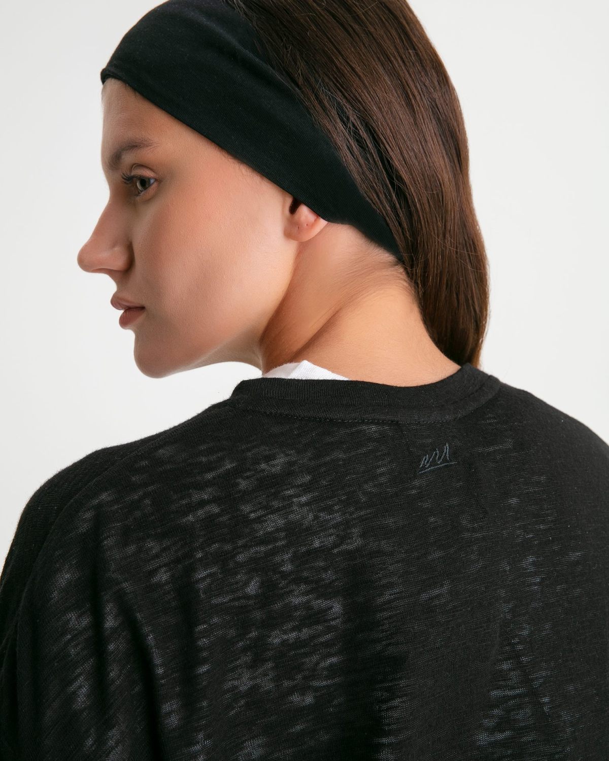 Лонгслив полупрозрачный Oversize Softwear Nikasport, W4SFW411-BLK, цвет черный