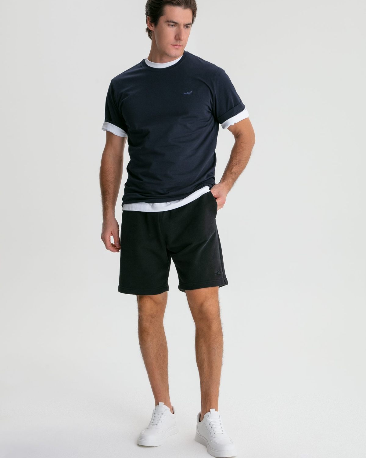 Футболка Regular Classic Nikasport, M5CL42-DRK/BLU, цвет темно-синий