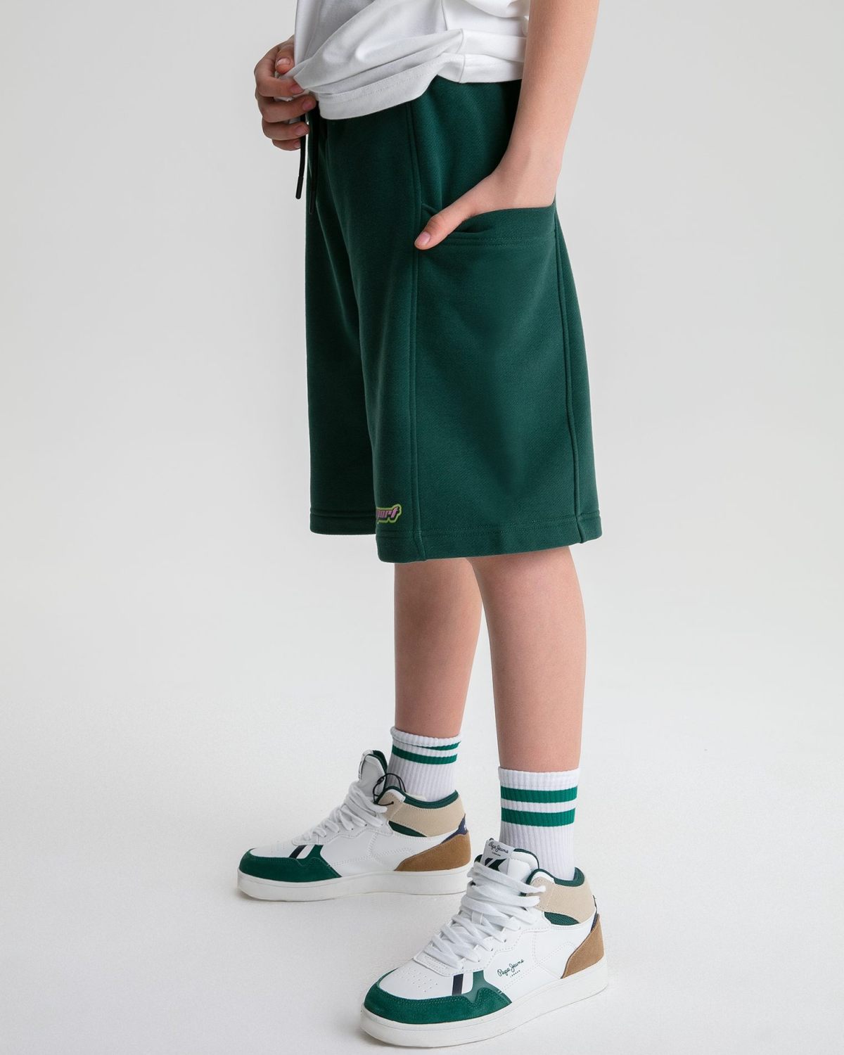 Детские шорты Loose Legendary Drop Nikasport, B7LD91-DRK/GRN, цвет зеленый