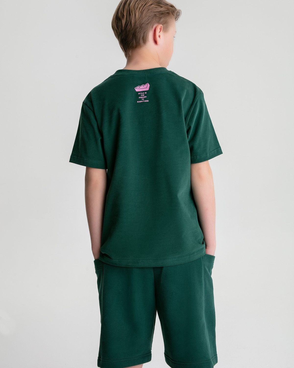 Детская футболка Oversize Legendary Drop Nikasport, U7LD43-DRK/GRN, цвет зеленый