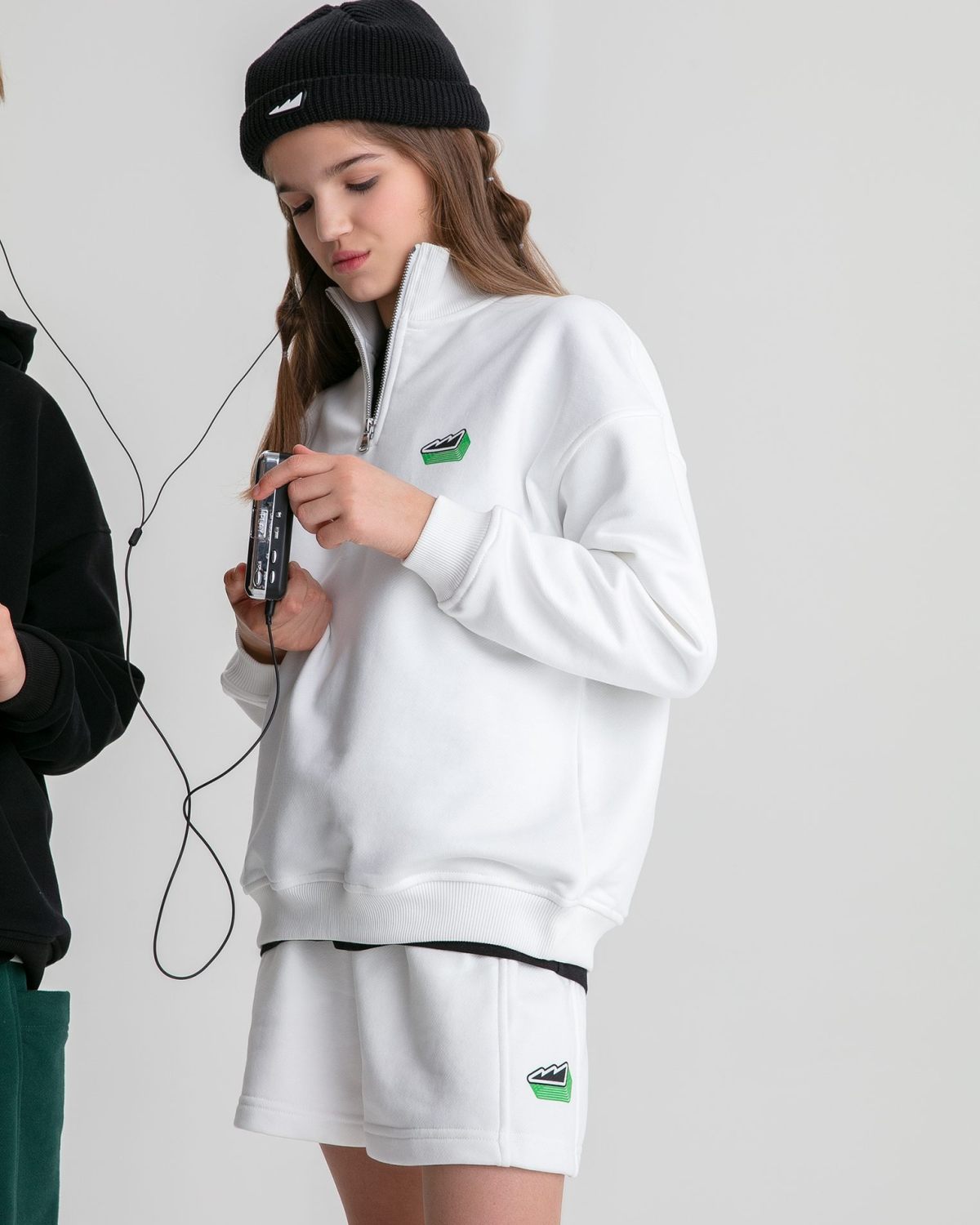 Детский джемпер с воротником стойкой на молнии Legendary Drop Nikasport, U7LD32-ECR, цвет экрю