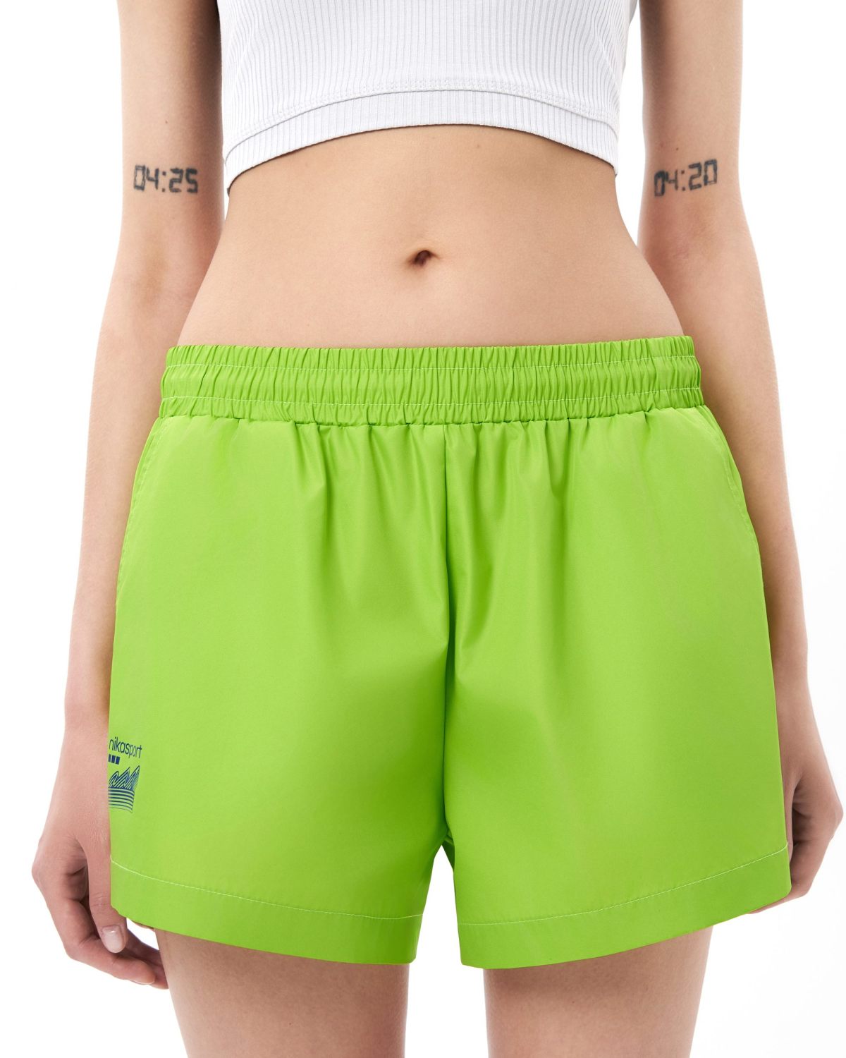 Укороченные шорты Salat Nikasport, W2ST95-LIM, цвет лайм