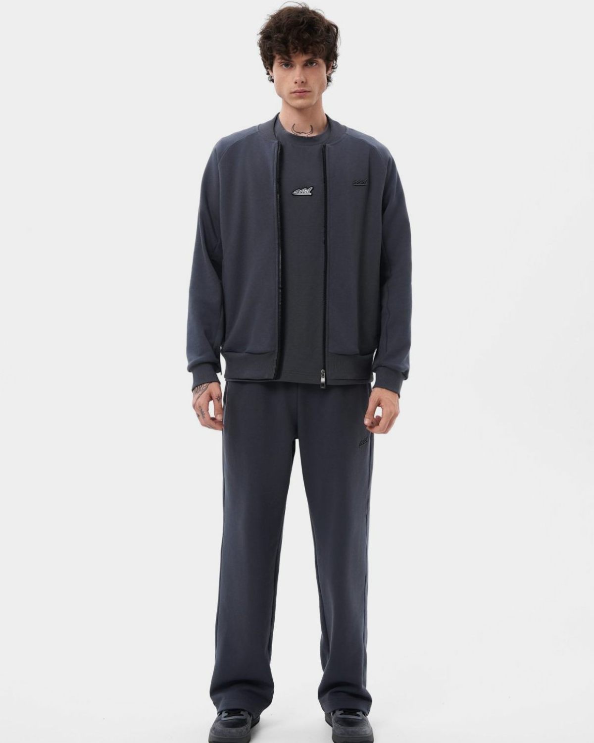 Джемпер на молнии Indigo Nikasport, M3IND31-GPH, цвет графит