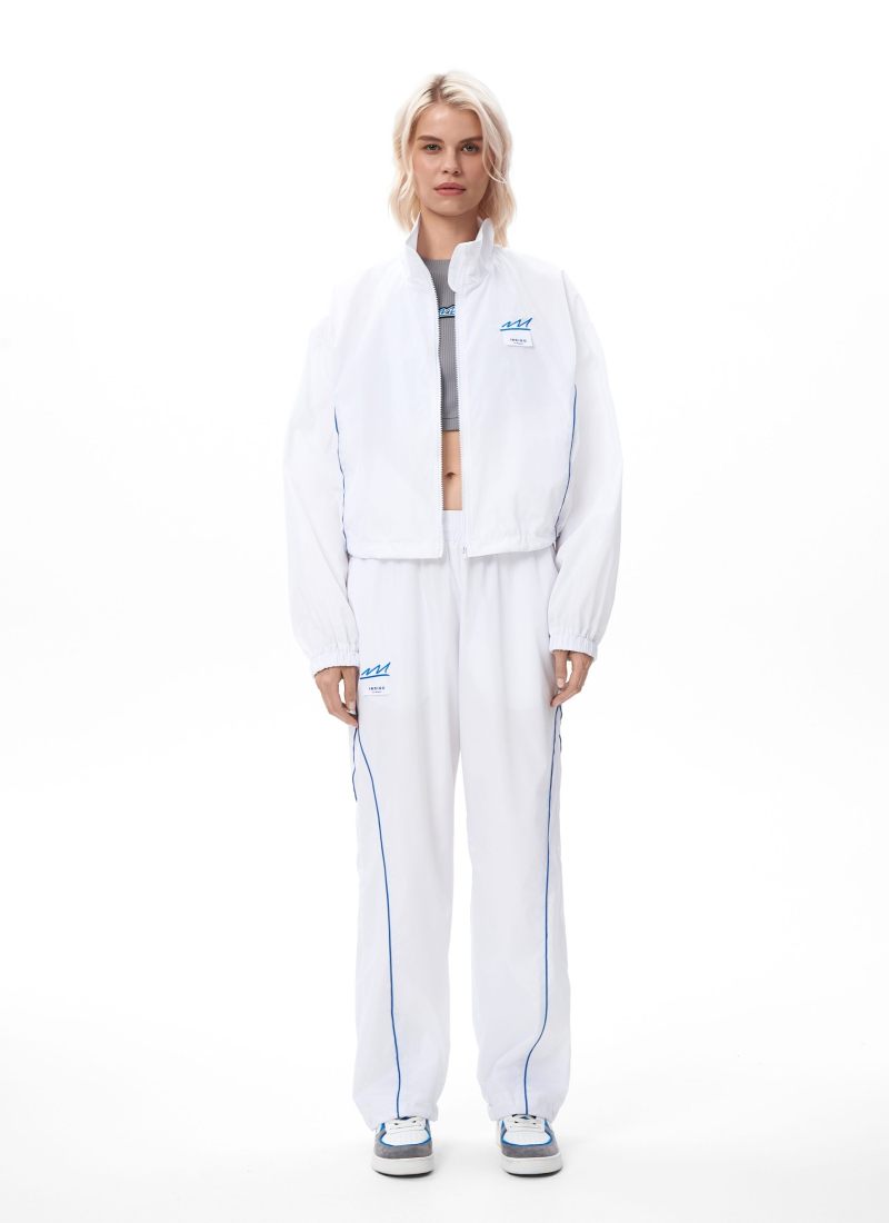 Брюки джоггеры широкие Indigo Nikasport, W3IND83-WHT, цвет белый