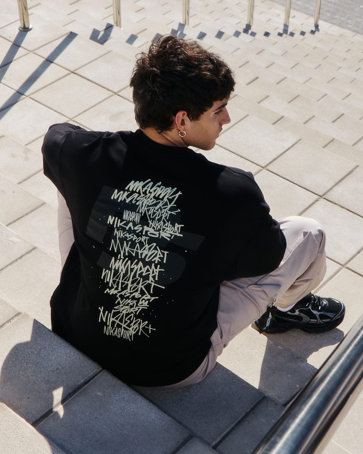 Лонгслив I’m the art Nikasport, M4ITA44-BLK, цвет черный