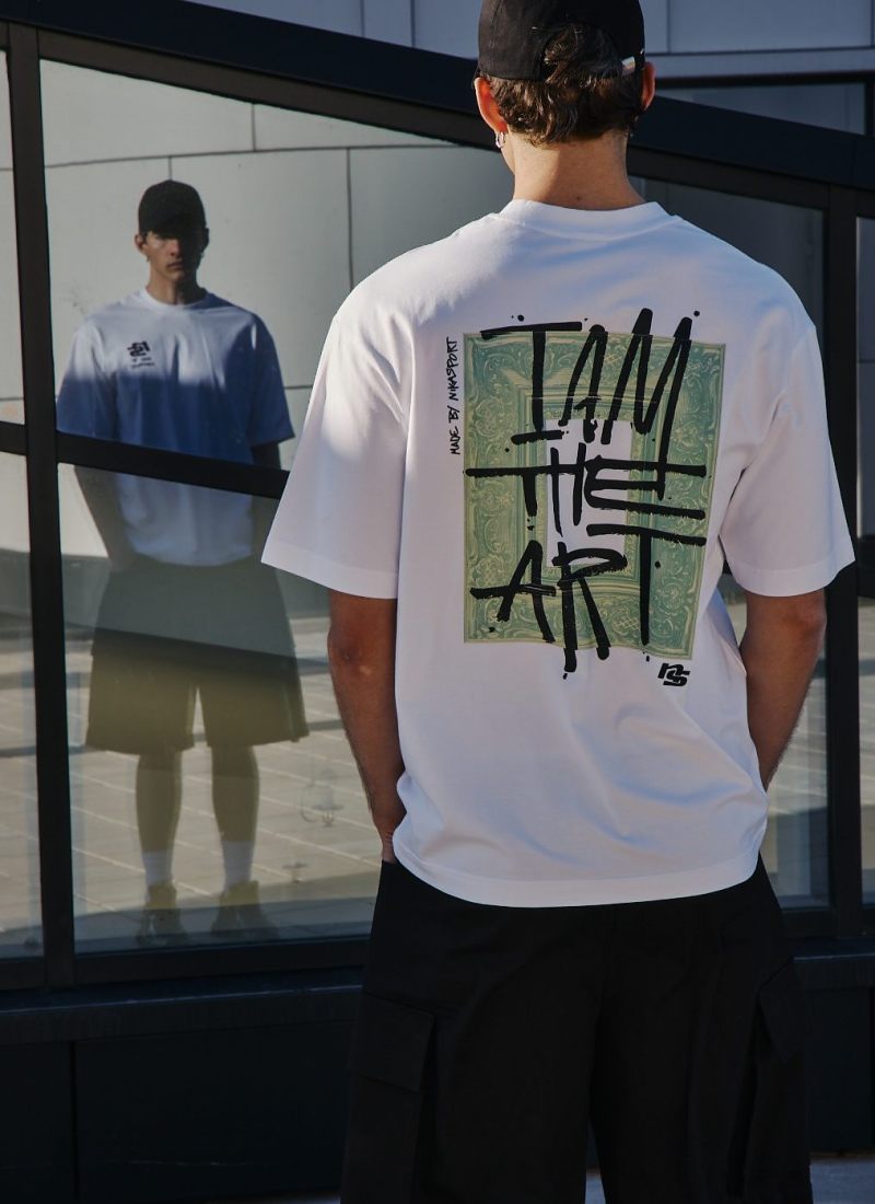 Футболка Oversize I’m the art Nikasport, M4ITA43-WHT, цвет белый