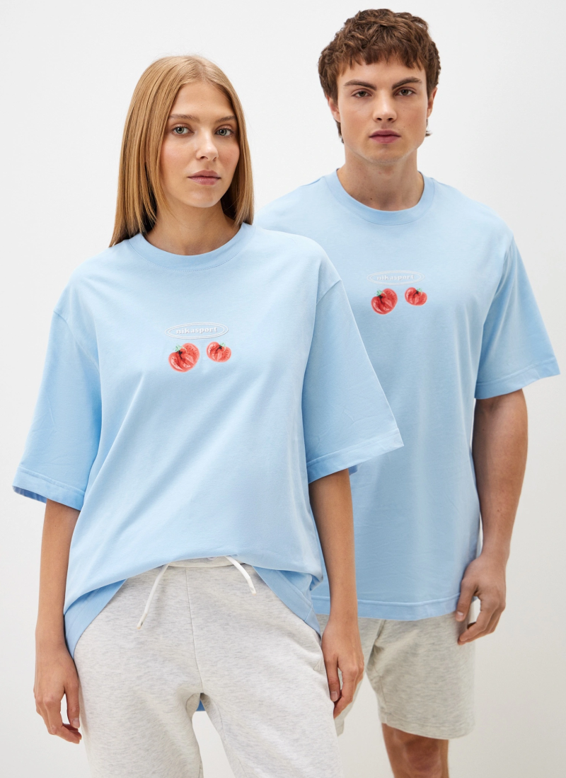 Футболка Oversize X-ray Nikasport, U2XR43-LGT/BLU, цвет голубой